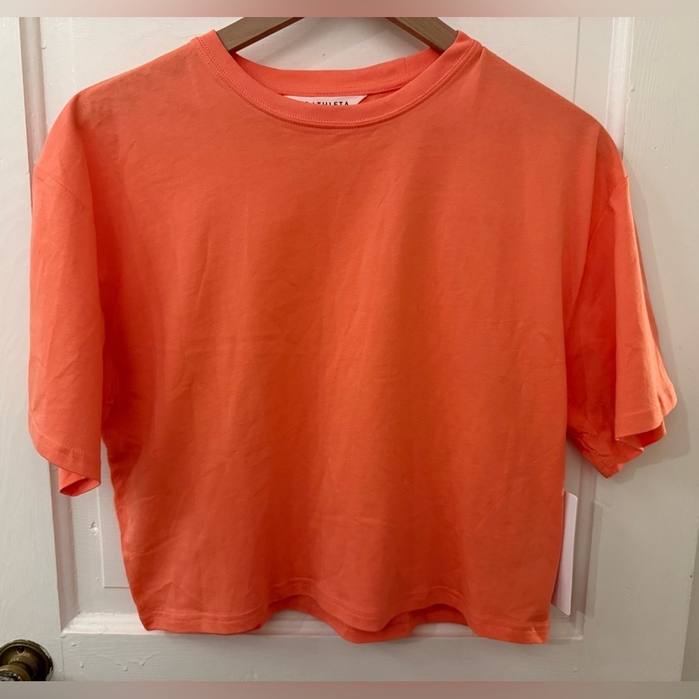 Athleta True Cotton Crop Tee S